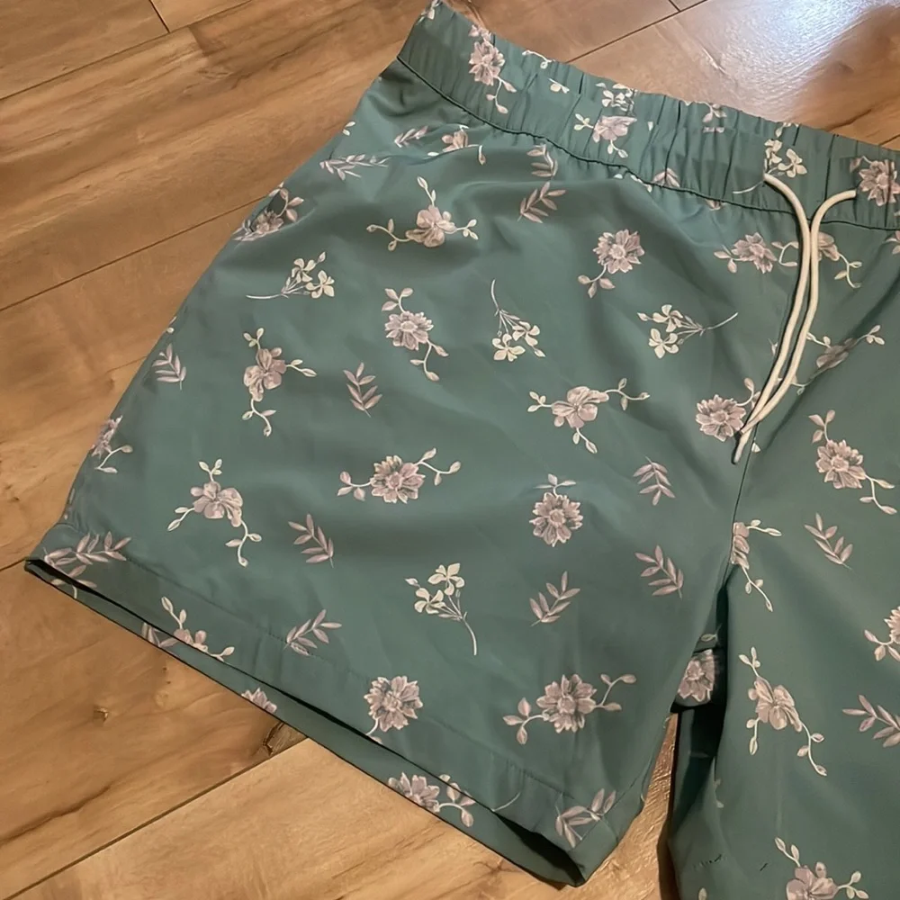 Original Use aqua floral swim shorts size XXL new